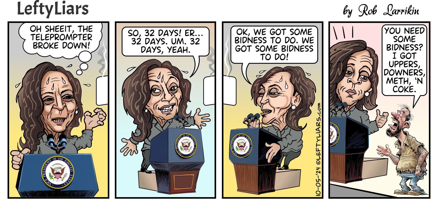 Kamala Harris cartoon